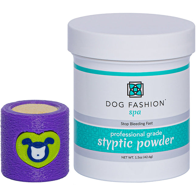 Styptic Powder with Free Holder Purple by Dog Fashion Spa