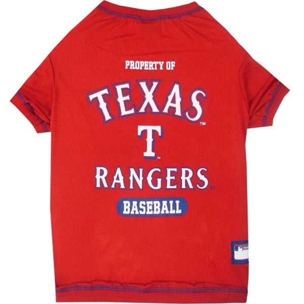 Texas Rangers Pet T-Shirt Large