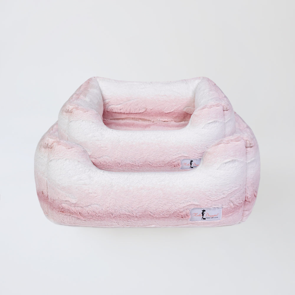 Cashmere Dog Bed Pink Angora