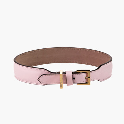 Classic Pink Leather Collar