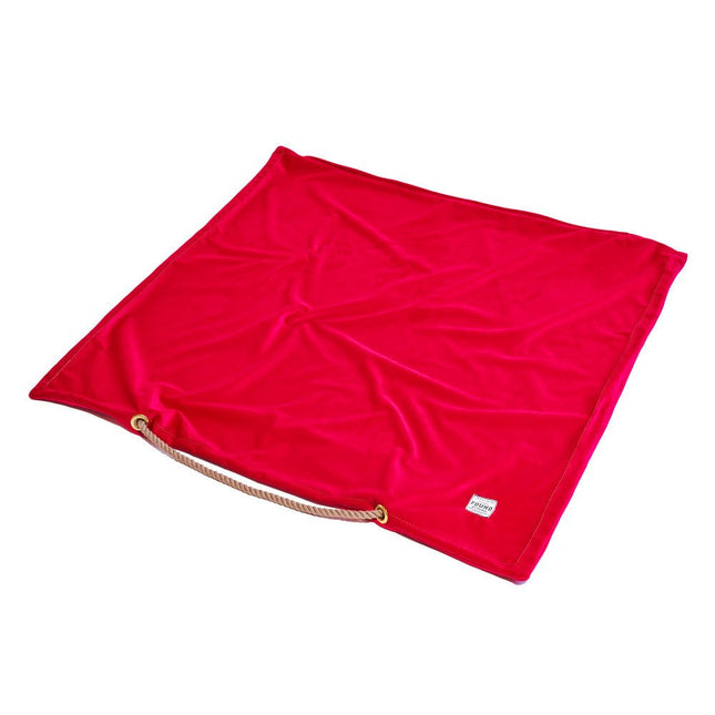 Pink Washable Velvet Dog Bed