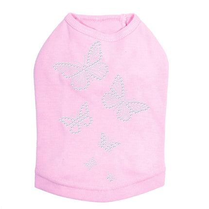 Rhinestone Butterflies - Dog Tank