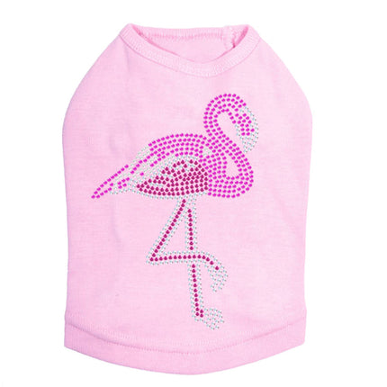 Pink Flamingo (Iridescent/AB) - Dog Tank