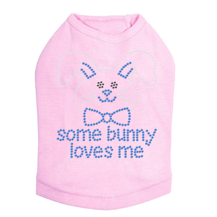 Some Bunny Loves Me (Blue) - Dog Tank