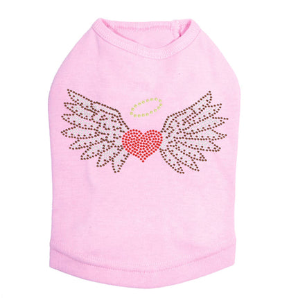 Heart with Wings & Halo - Dog Tank