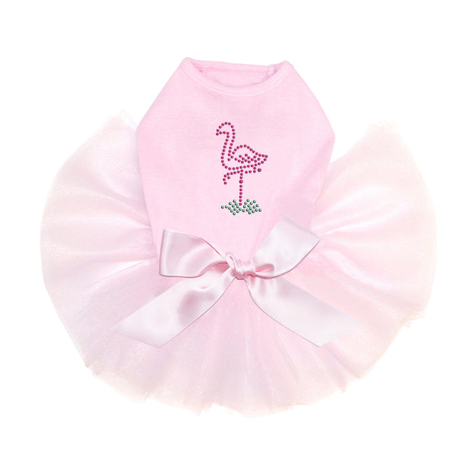 Pink Flamingo in Grass (Small) - Custom Tutu