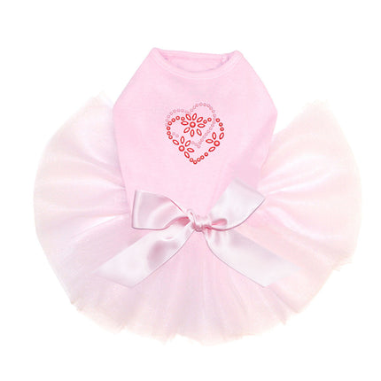 Pink & Red Flower Heart - Custom Tutu