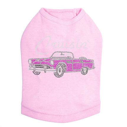 Cruisin Pink Convertible - Dog Tank