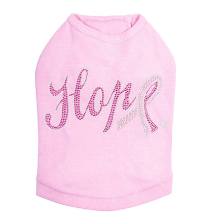 Hope with Cancer Ribbon - Dog Tank