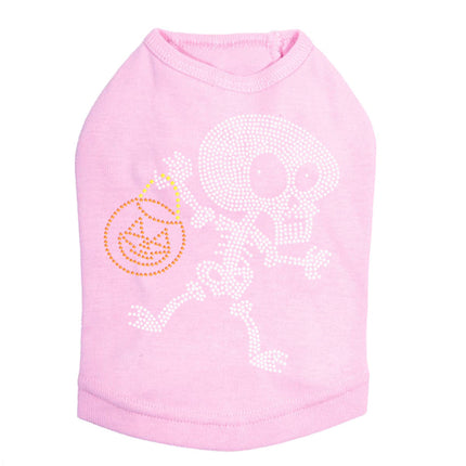 Trick or Treat Skeleton - Dog Tank