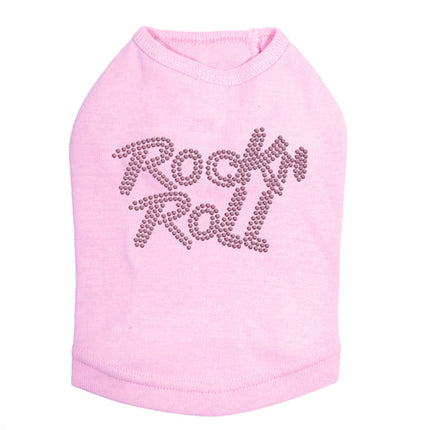 Rock n Roll (Pink Rhinestuds) - Dog Tank