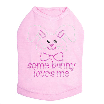 Some Bunny Loves Me (Pink) - Dog Tank