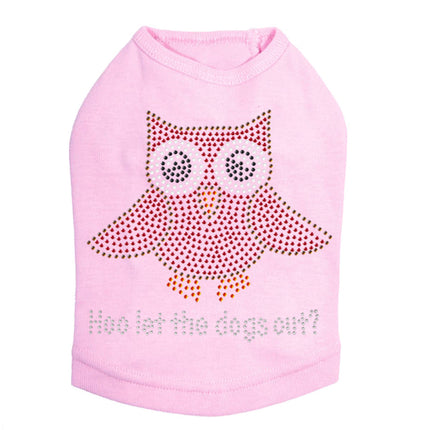 Pink Owl with Hoo Let the Dogs Out? - Dog Tank