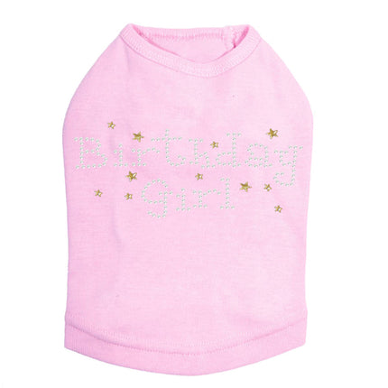 Birthday Girl with Stars - Dog Tank