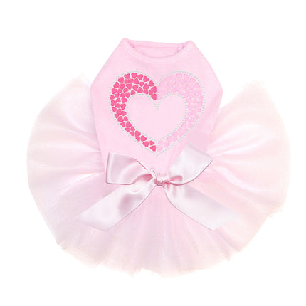 Pink & Light Pink Nailhead Hearts - Dog Custom Tutu