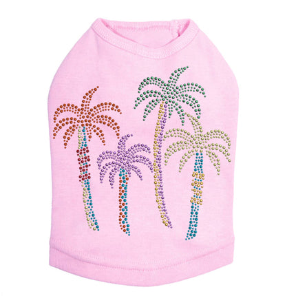 Palm Trees - Multicolor - Dog Tank