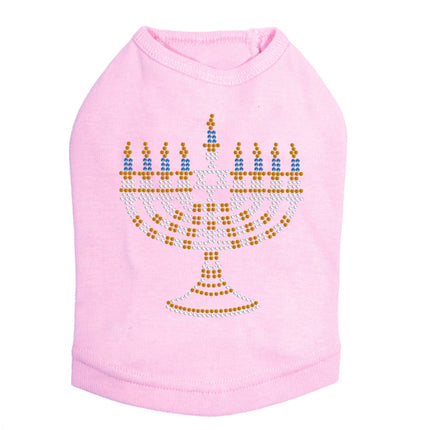 Menorah - Small (Blue, Silver, & Gold) - Dog Tank