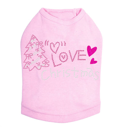 Love Pink Christmas - Dog Tank