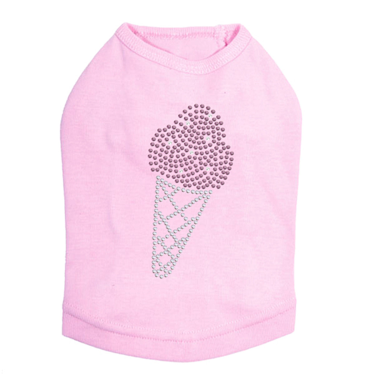 Ice Cream Cone - Dog Tank Pink