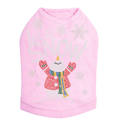 Let it Snow Snowman - Dog Tank