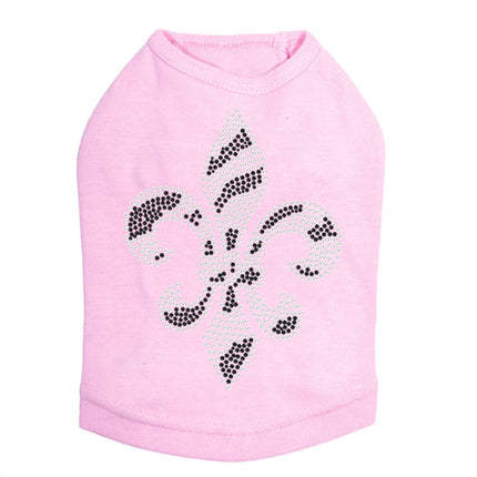 Fleur de Lis (Zebra Print) - Dog Tank