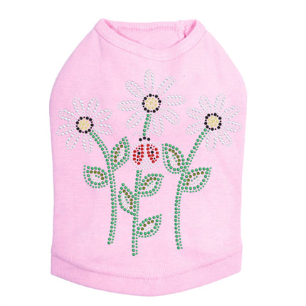 Daisies with Lady Bugs - Dog Tank