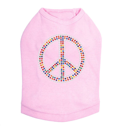 Peace Sign (Multicolor) - Dog Tank