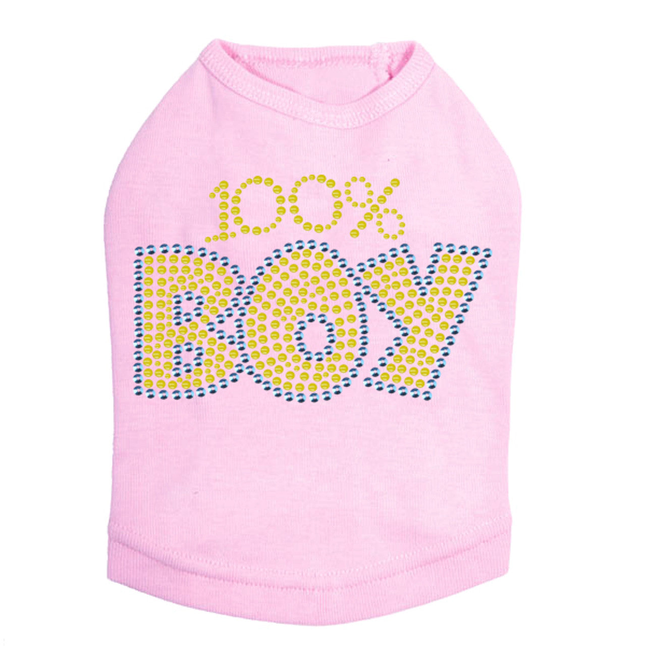 100% Boy - Dog Tank Pink