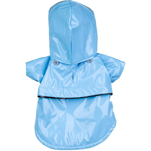 Light Blue Pvc Fashion Raincoat Option