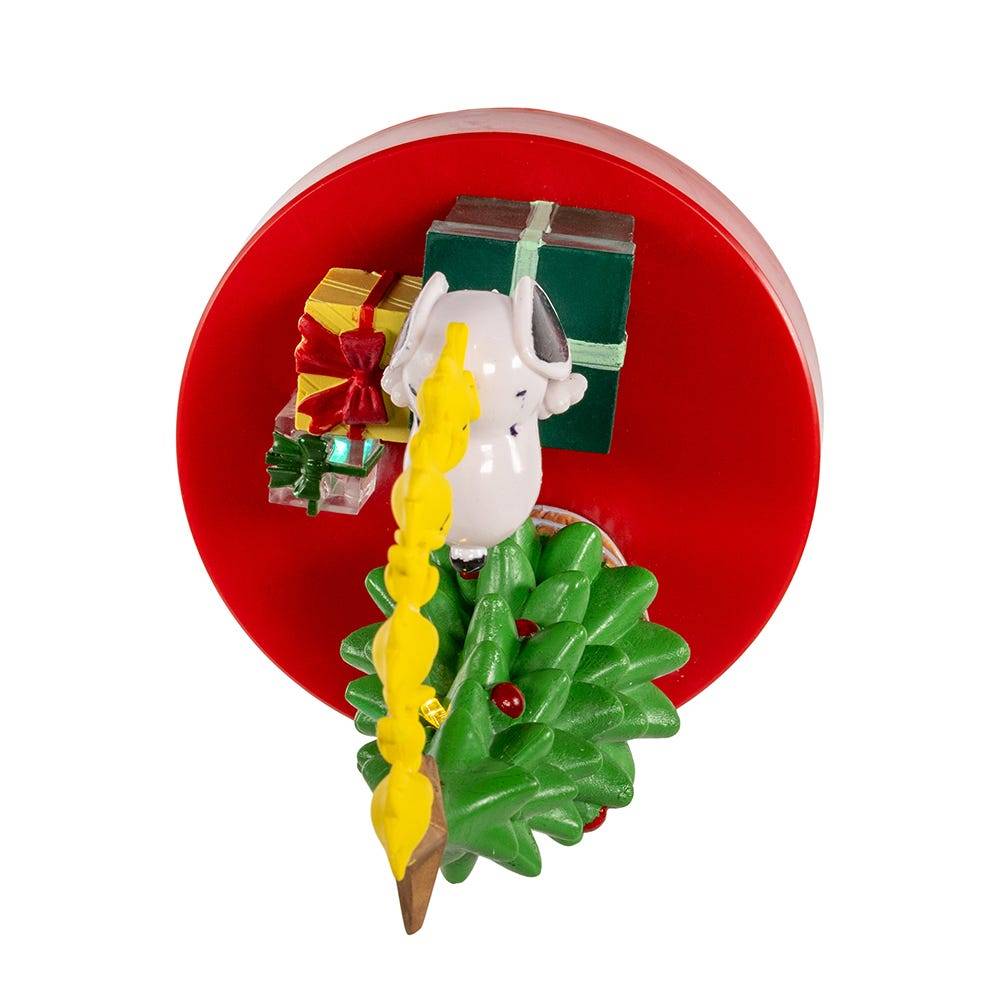 Kurt Adler Peanuts 7.7-Inch Battery-Operated Snoopy and Woodstock Light Up and Musical Tree Tablepiece