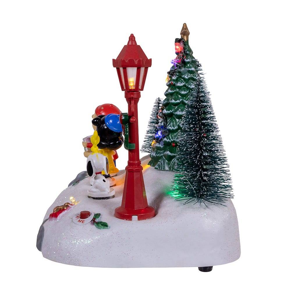 Kurt Adler 6-Inch Peanuts Battery-Operated Lighted Musical Carolers Table Piece