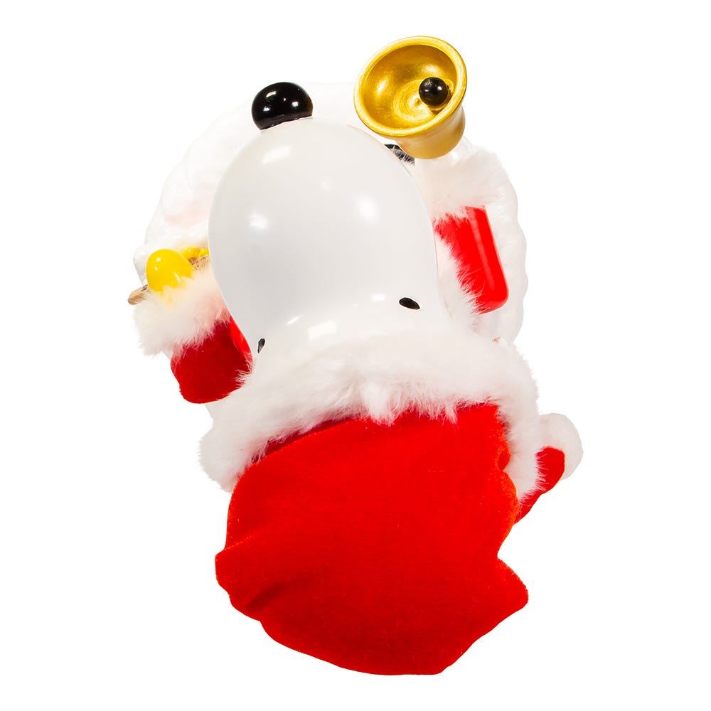 Kurt Adler 10-Inch Battery-Operated Musical Santa Snoopy Nutcracker