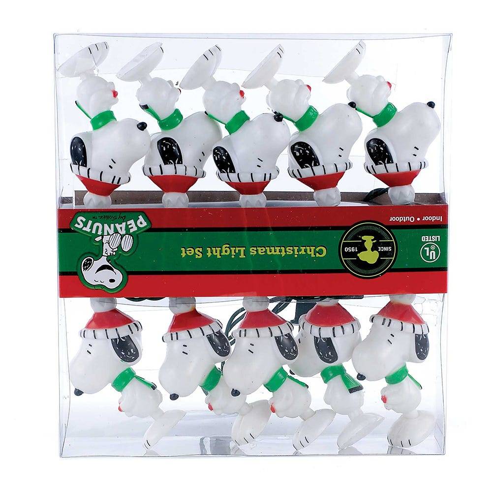 Kurt Adler 10-Light 11-Foot Peanuts Snoopy Light Set