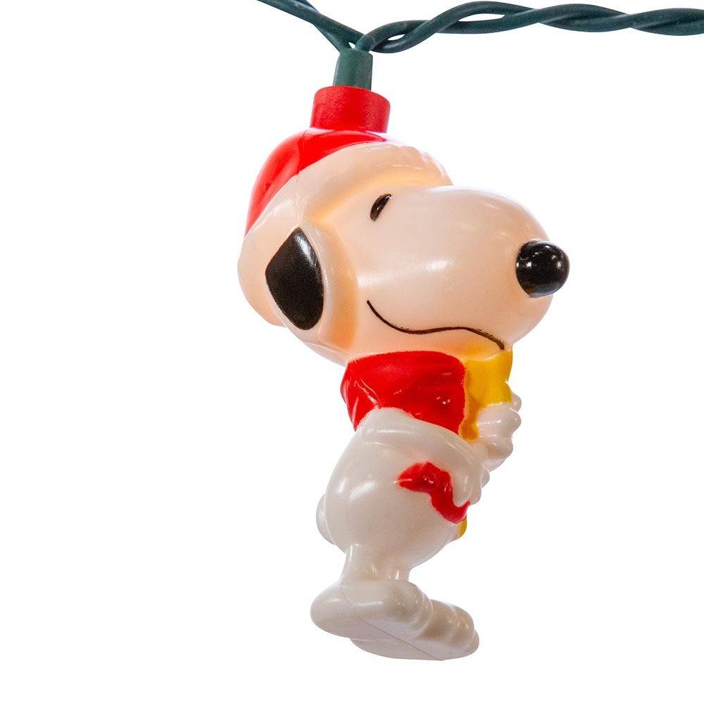 Kurt Adler 10-Light LED Snoopy and Woodstock Light Set