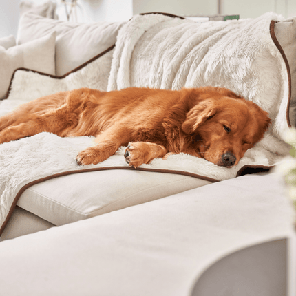 PupProtector™ Short Fur Waterproof Throw Blanket - Polar White