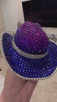 Crystal Cowboy Hat-Grape Gunslinger