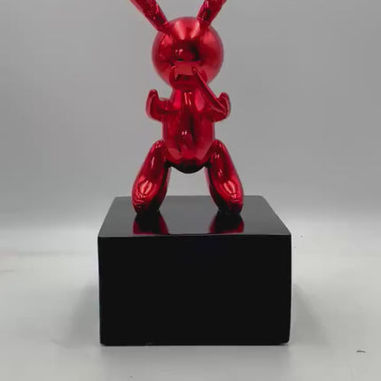 Red Balloon Rabbit Statue