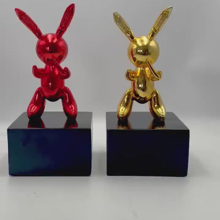 Gold Balloon Rabbit Statue