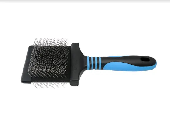 Doodle Blue Slicker Brush - Pro Firm by Dog Fashion Spa