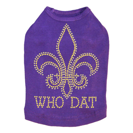 Fleur de Lis - Who Dat Dog Tank