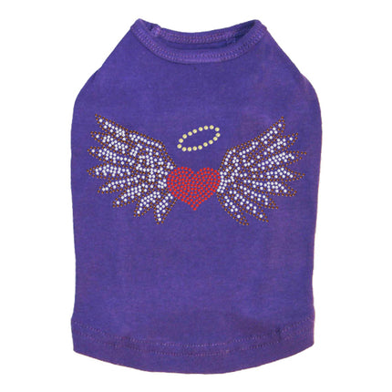 Heart with Wings & Halo - Dog Tank