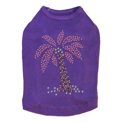 Palm Tree (Pink) Dog Tank