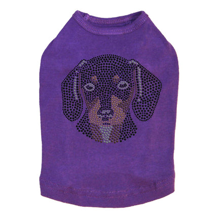 Dachshund Face - Dog Tank