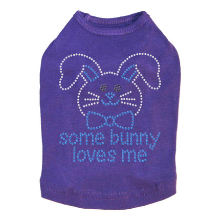 Some Bunny Loves Me (Blue) - Dog Tank