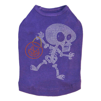 Trick or Treat Skeleton - Dog Tank