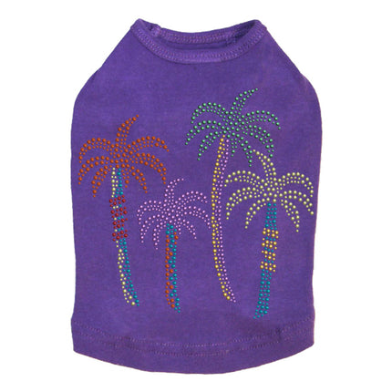 Palm Trees - Multicolor - Dog Tank