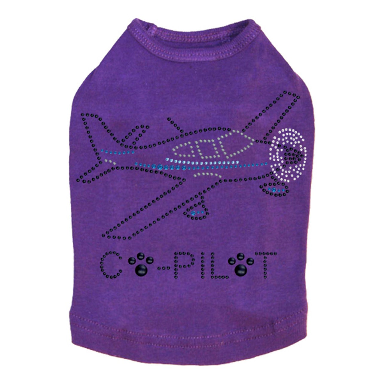 Co-Pilot Airplane (black) - Dog Tank Purple