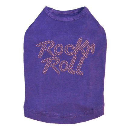 Rock n Roll (Pink Rhinestuds) - Dog Tank