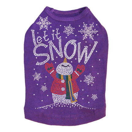 Let it Snow Snowman - Dog Tank