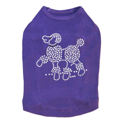 Poodle (Rhinestones) - Dog Tank